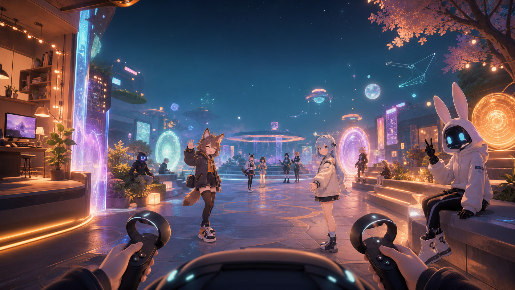 在 VRChat 里散步:一次把网络变成房间的体验